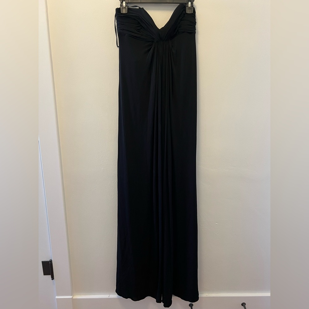 Laundry by Design Black Strapless Formal Gown Bridesmaids Prom Wedding